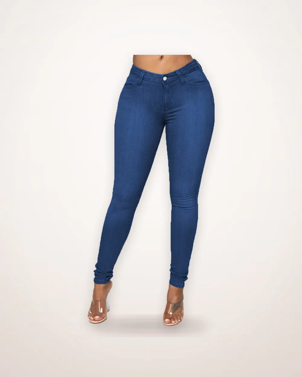 Skinny Jeans in Washed Denim