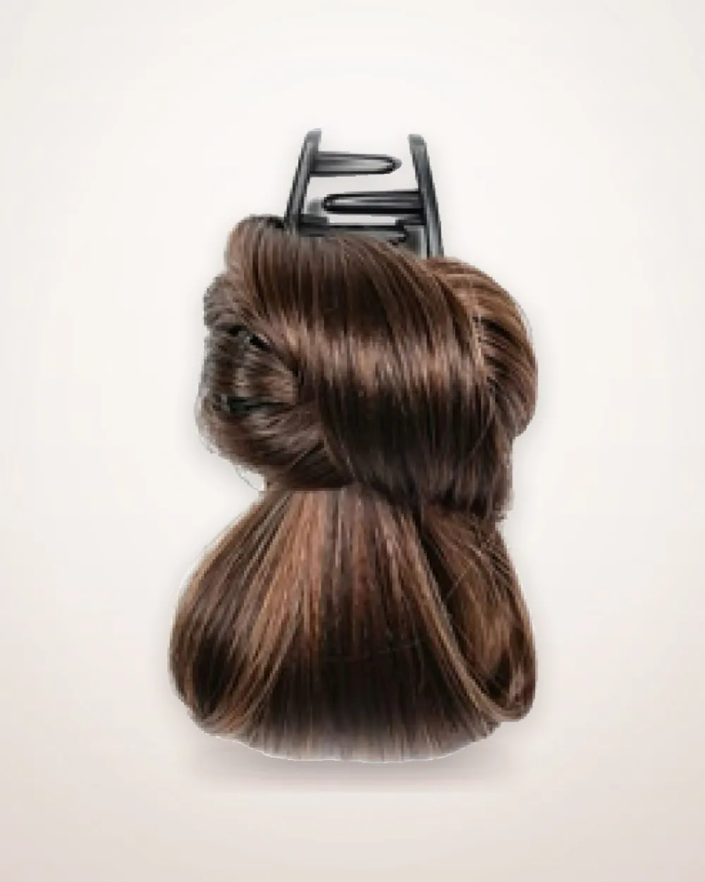 Messy Low Bun Hairpiece with Claw Clip