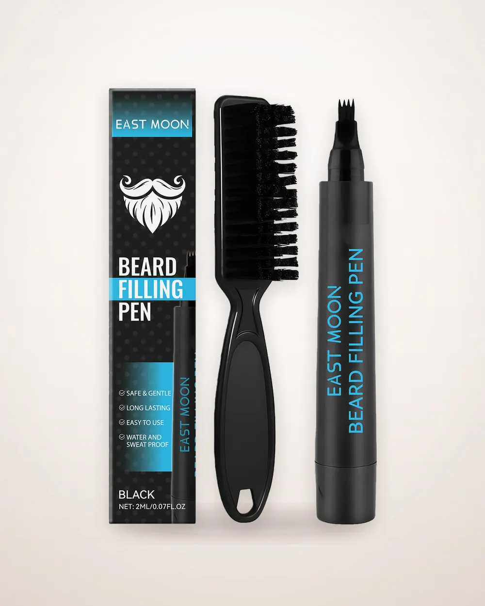 Beard Filler Pencil and Brow Grooming Set