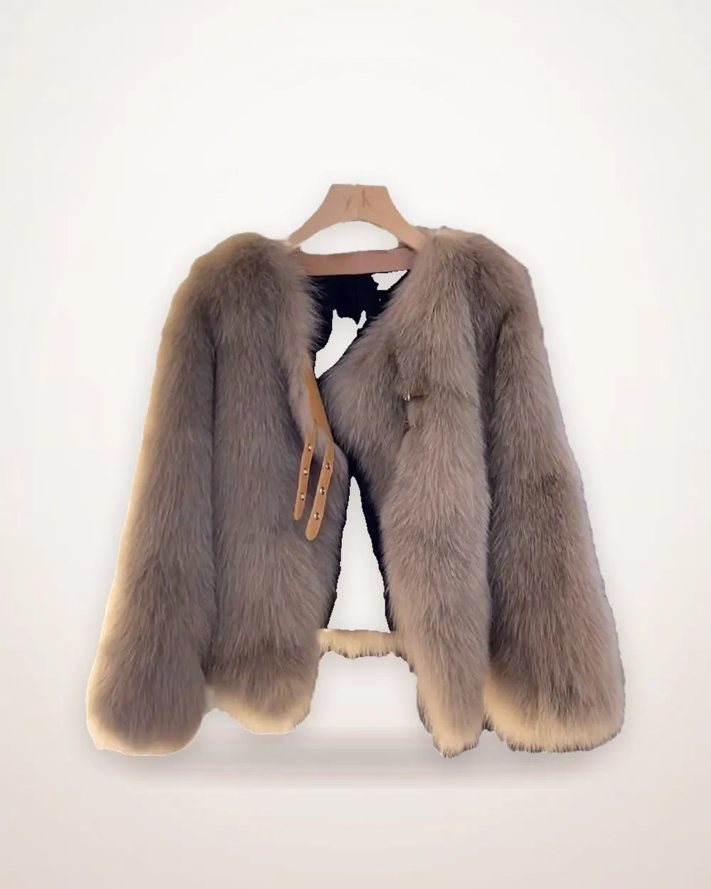 Loose Button-Front Long Sleeve Coat
