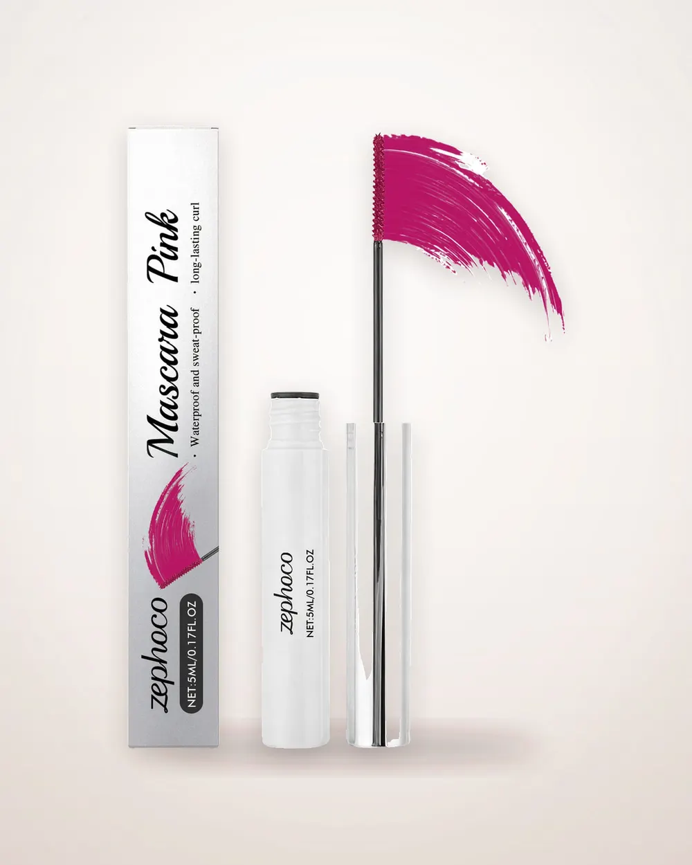 Pink Curling Waterproof Mascara