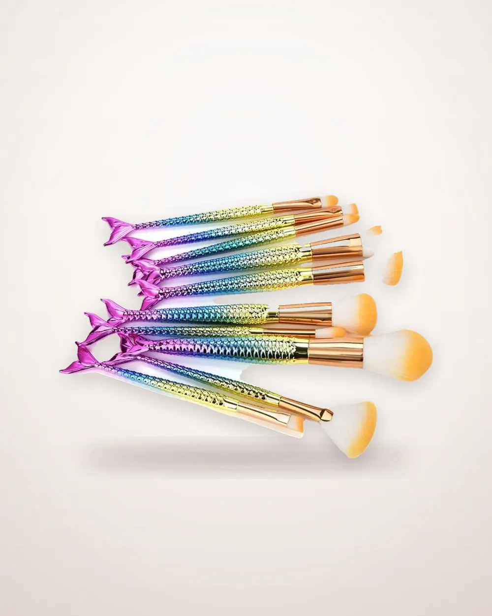 Mermaid Multicolor Powder Makeup Brush