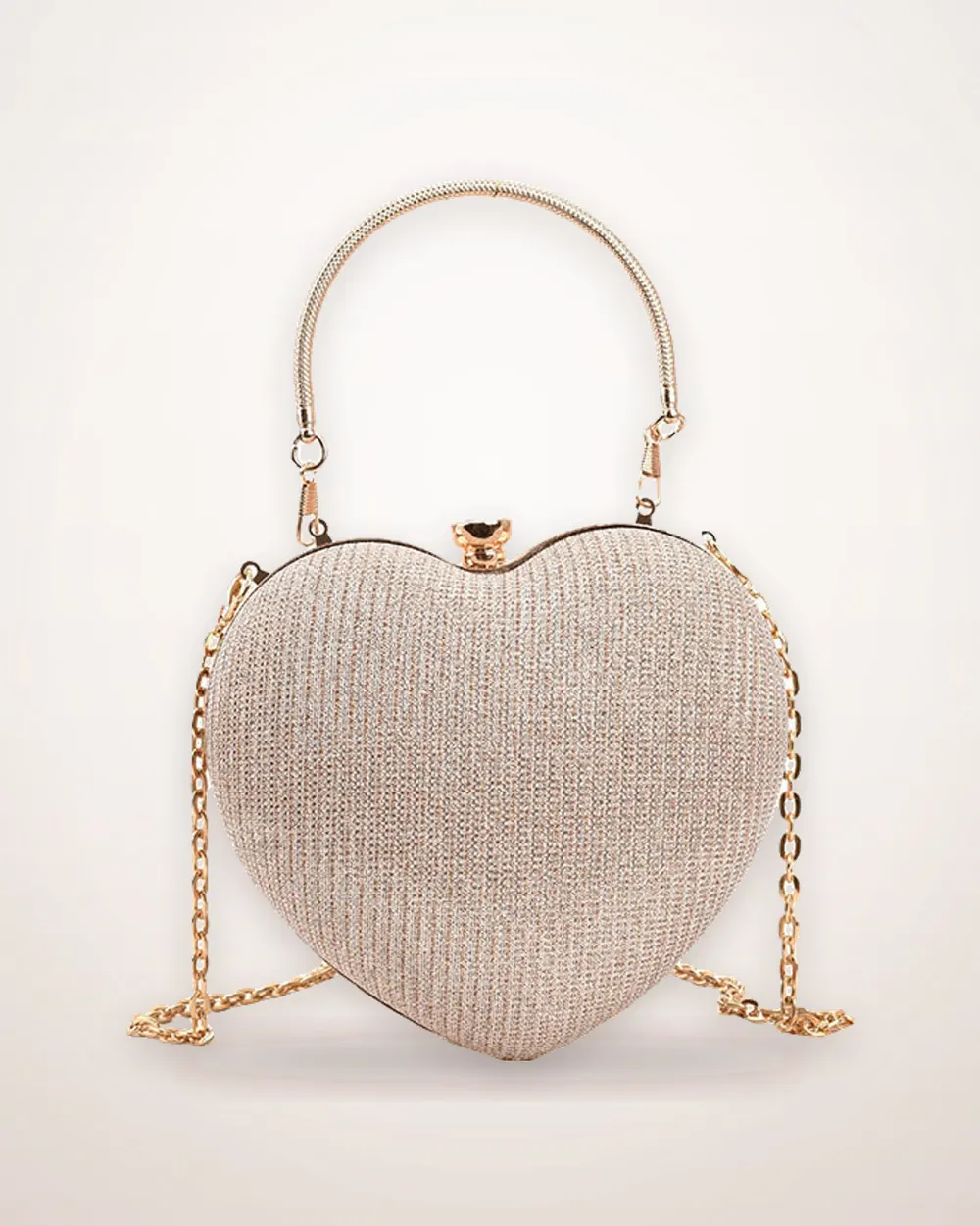 Heart Shaped Acrylic Chain Bag