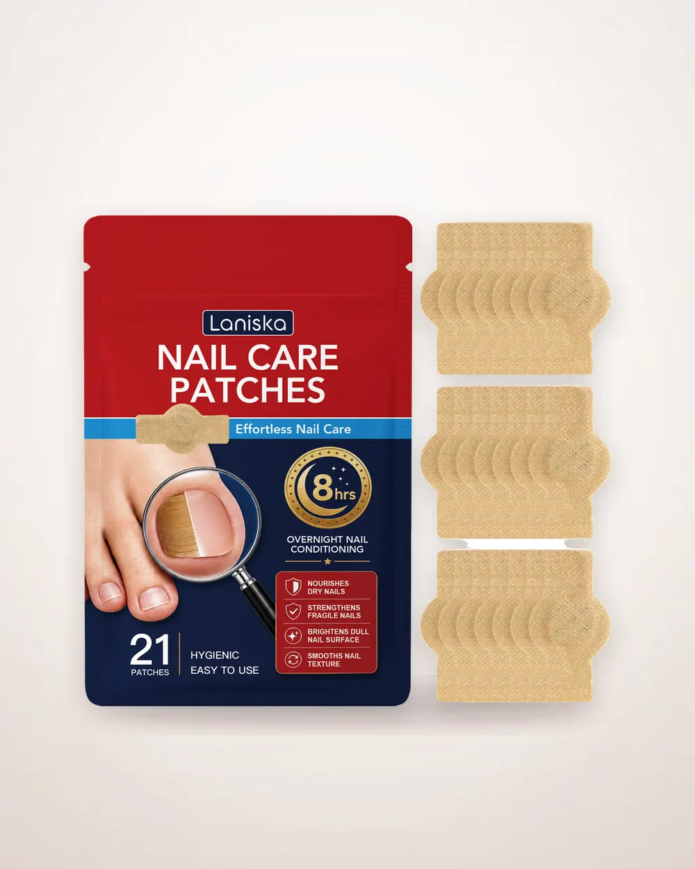 Nourishing Nail Care Patches, 21 Pieces