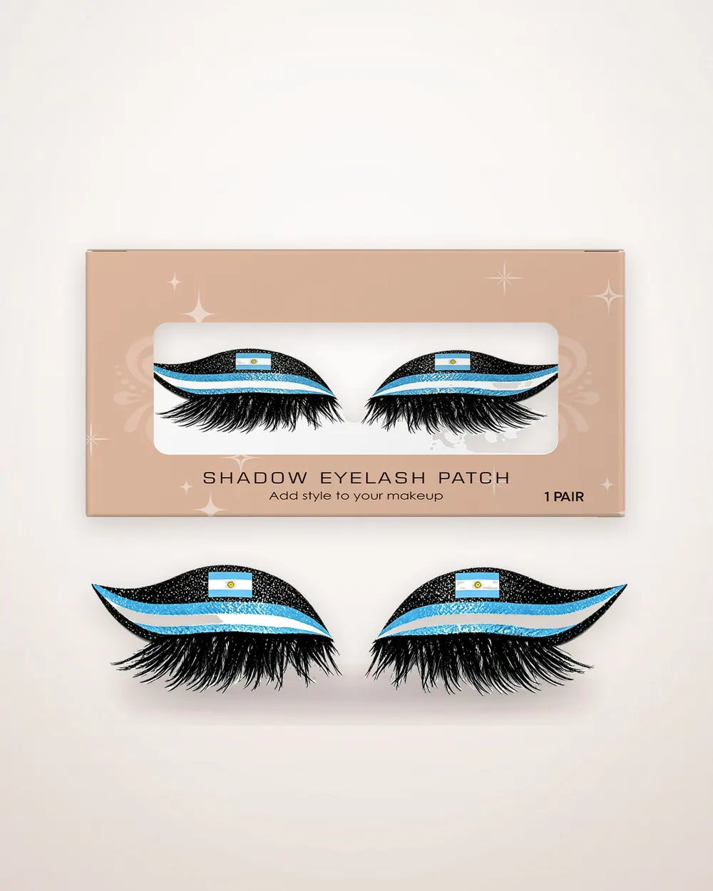 Argentina Flag False Eyelashes
