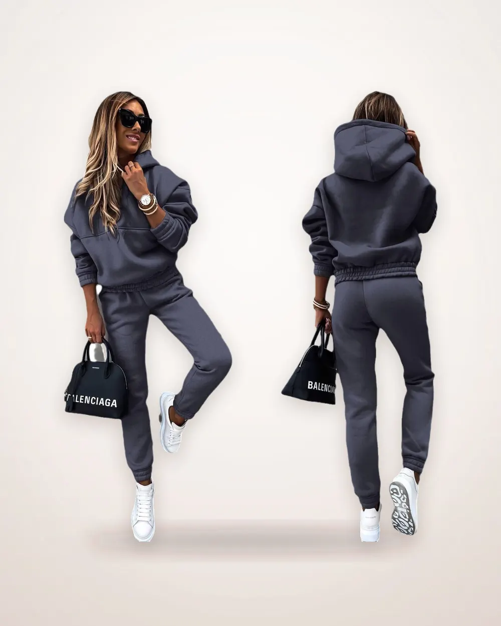 Long Sleeve Two-Piece Leisure Set