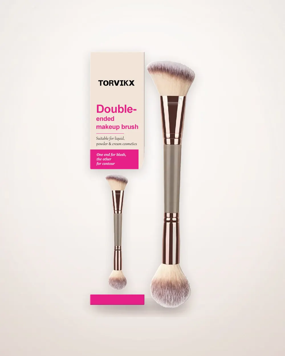 Double-Ended Blush and Contour Brush