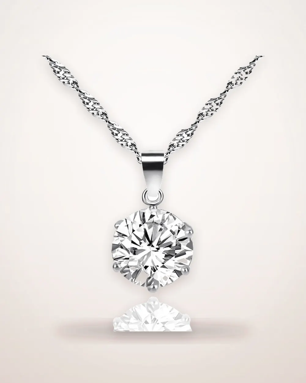 Flower Stone-Set Necklace and Earrings