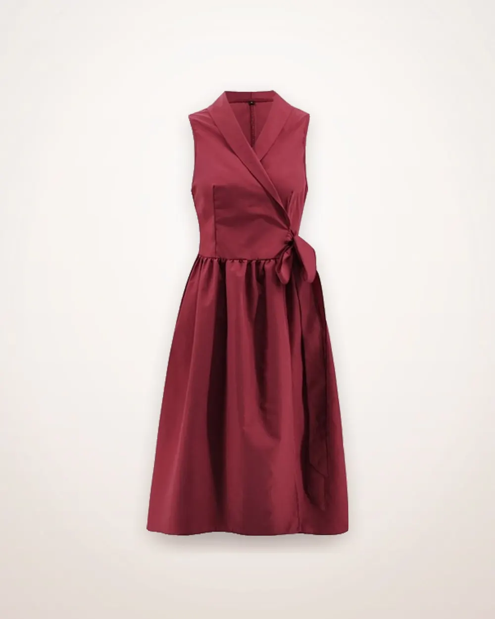 Belted Sleeveless Midi Dress
