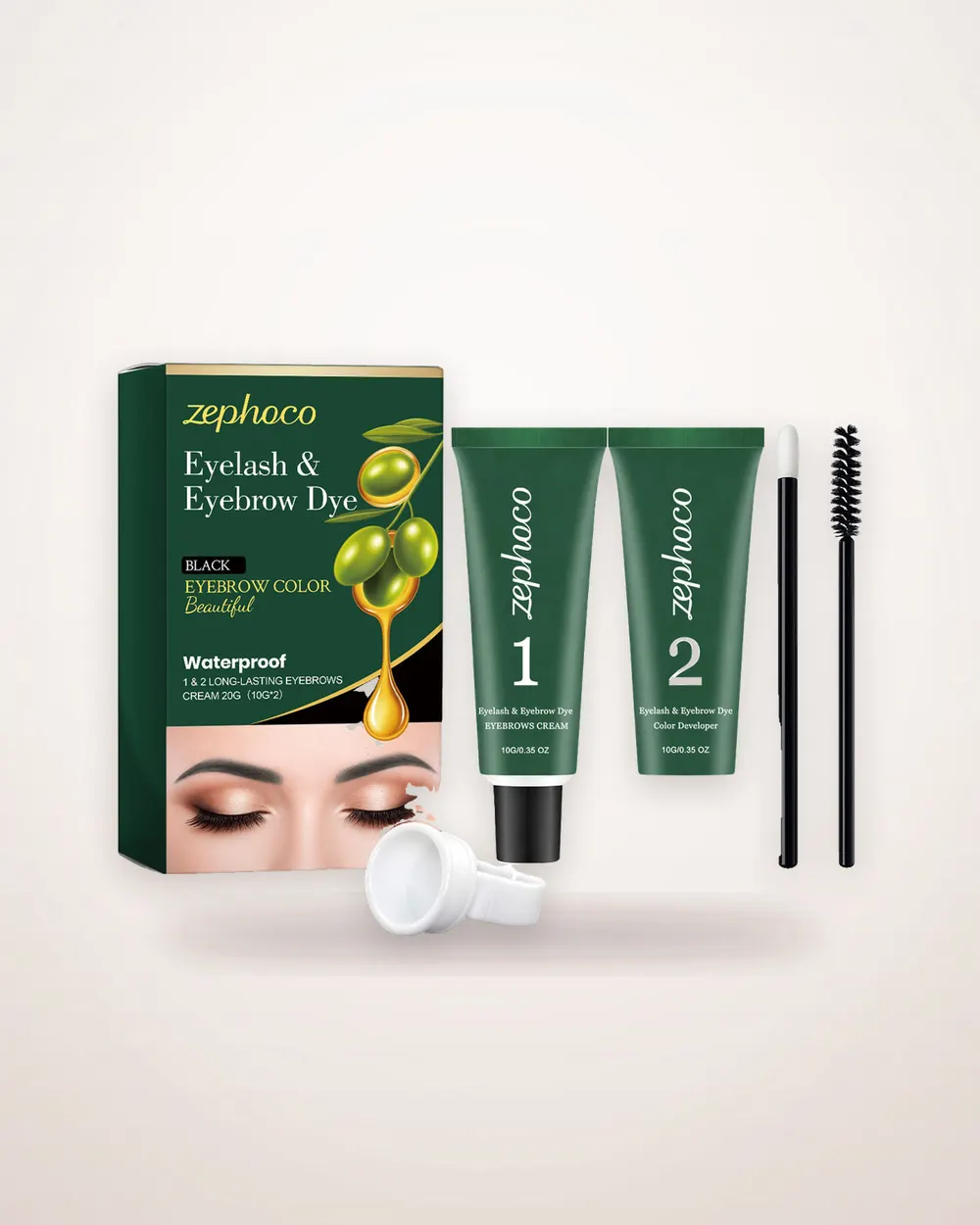 Black Brow and Lash Tint Set