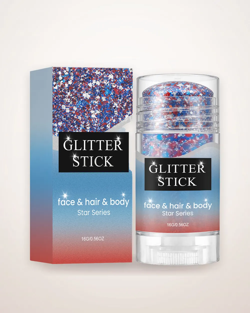 Fine-Particle Shimmer Glitter Stick