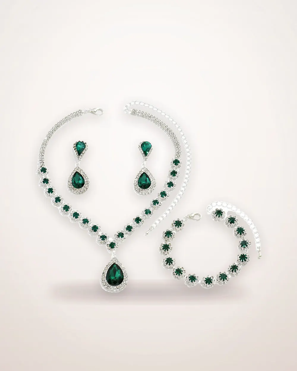Sun and Moon Rhinestone Jewellery Set