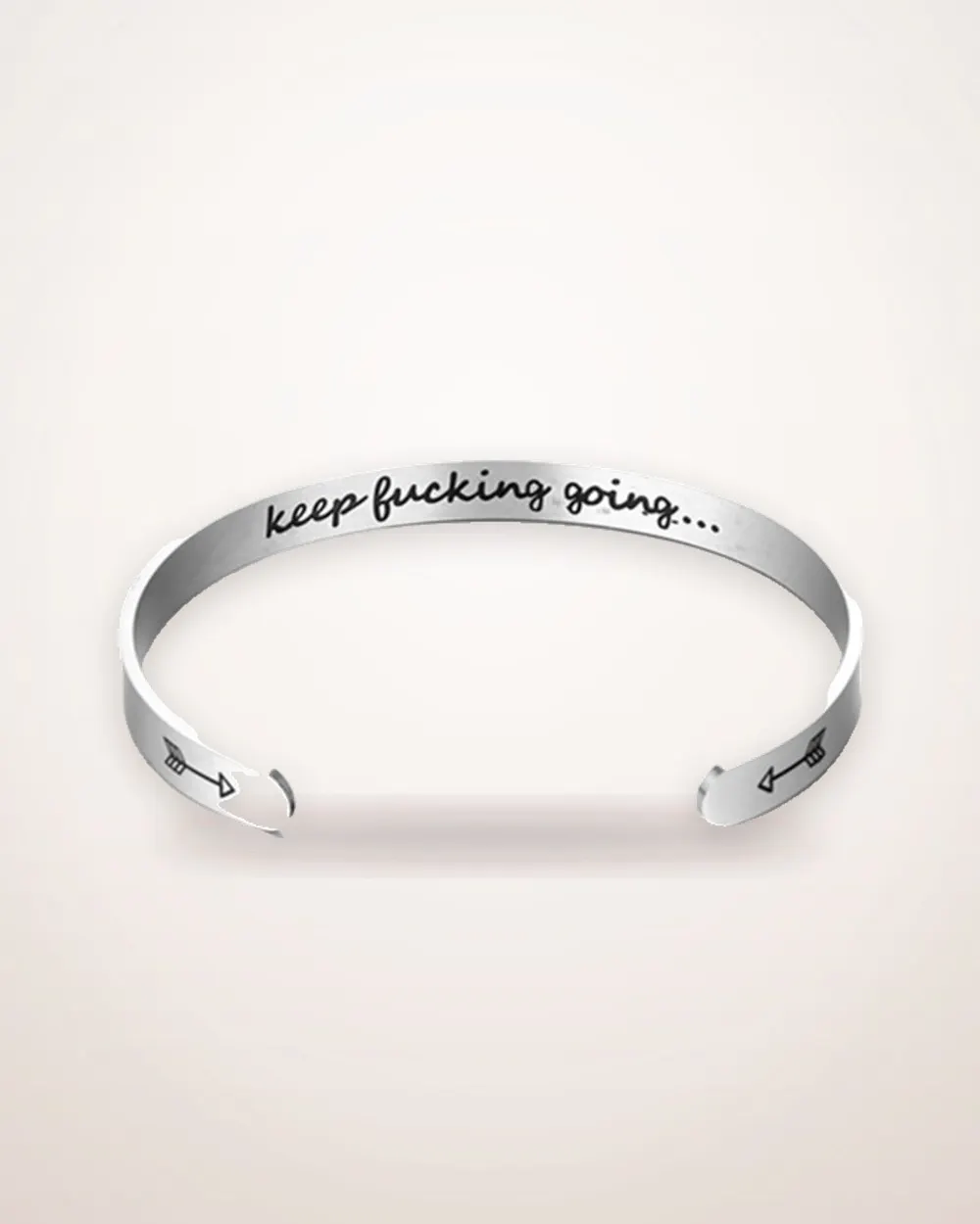 Inspirational Quote Cuff Bracelet