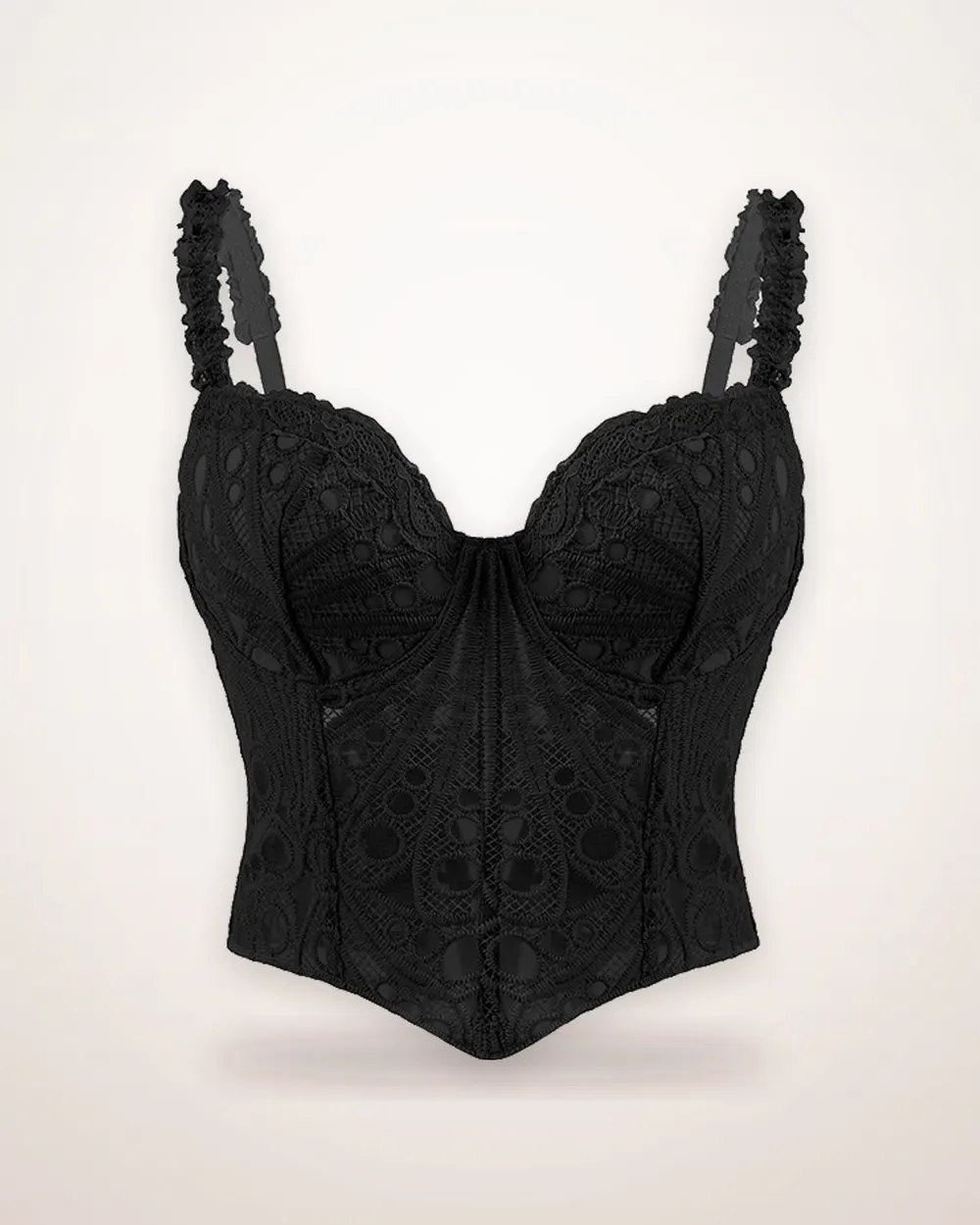 Asymmetrical Floral Corset Top
