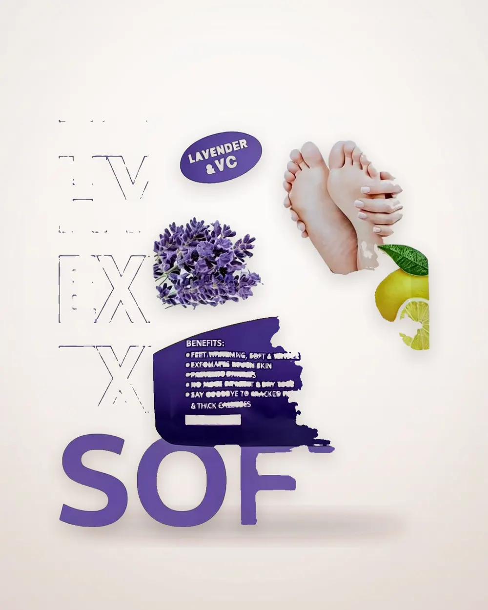 Lavender and VC Exfoliating Foot Mask