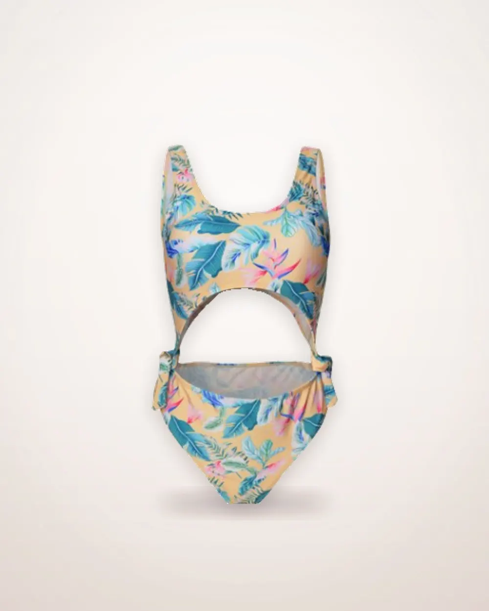 Floral One-Piece Swimsuit with Underwire