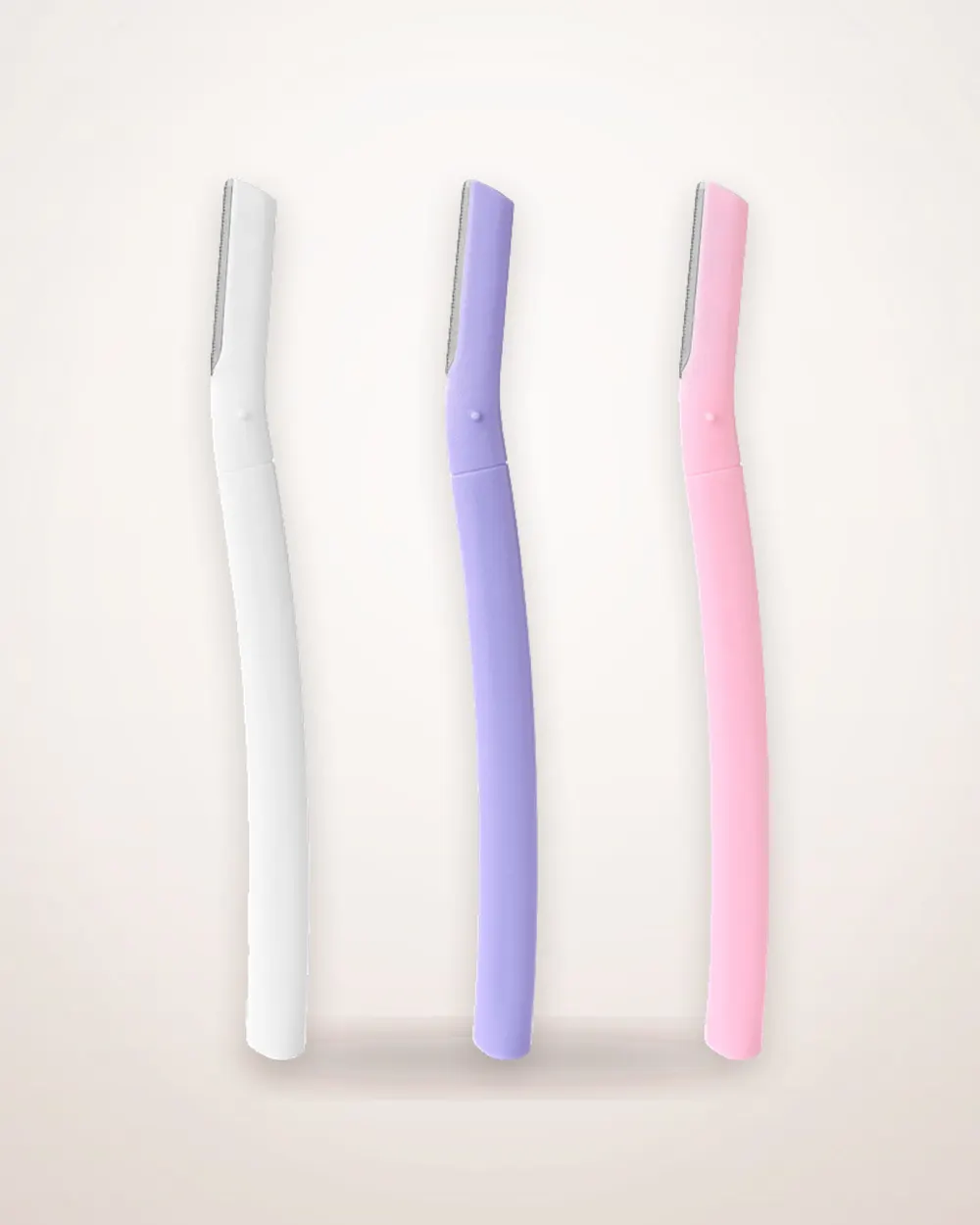 Long Curved Handle Eyebrow Razor