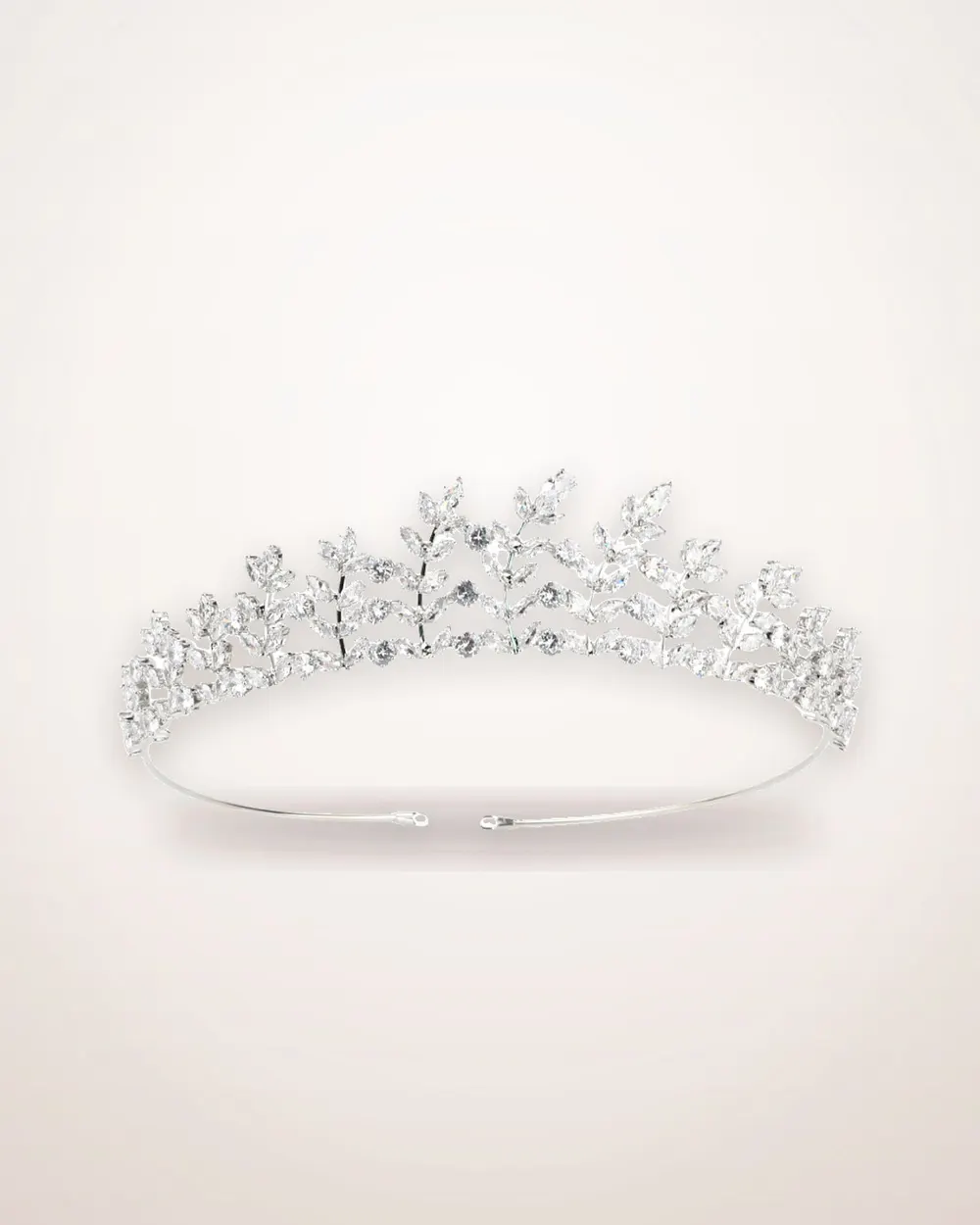 Gold Plated Zircon Bridal Crown