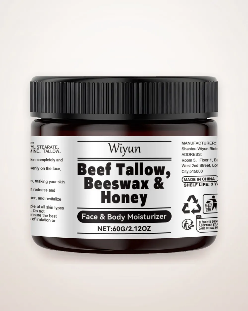 Tallow Honey Face Moisturizer