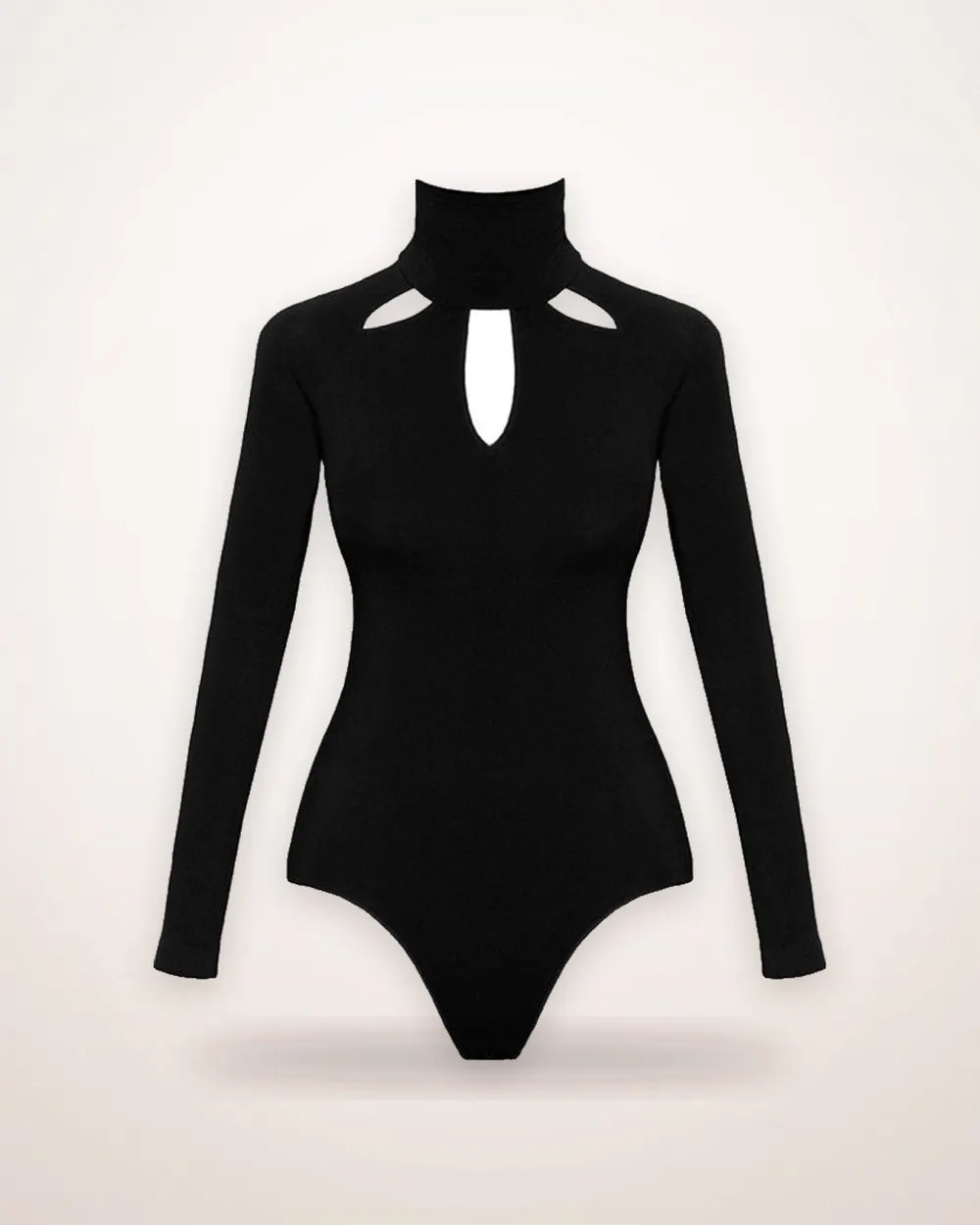 Black Cutout Long Sleeve Jumpsuit