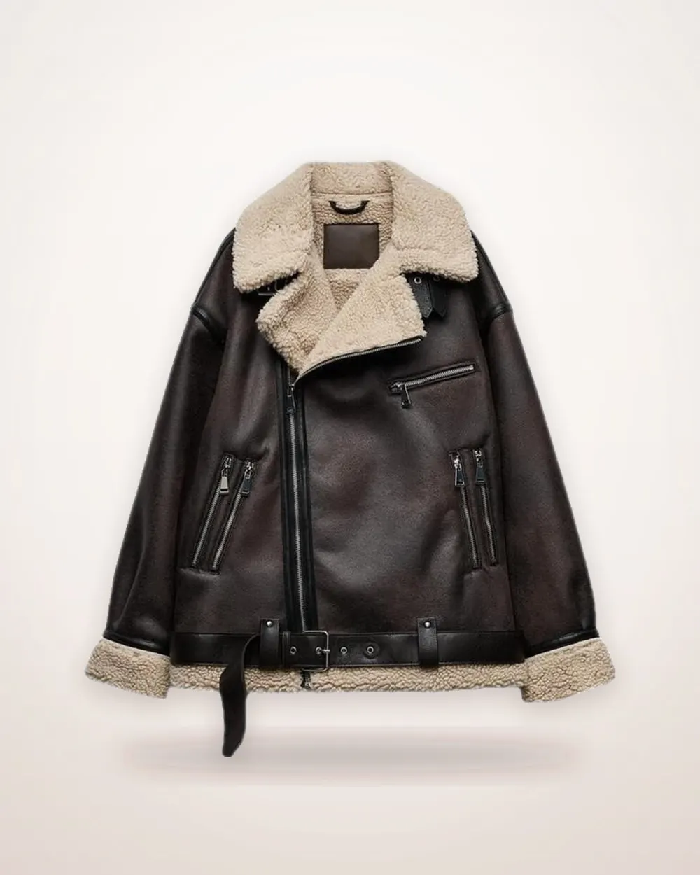 Brown Suede Moto Jacket