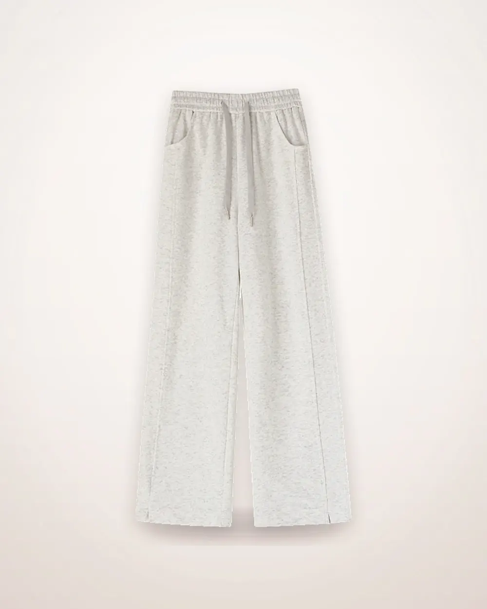 High Waist Straight Cotton Sweatpants