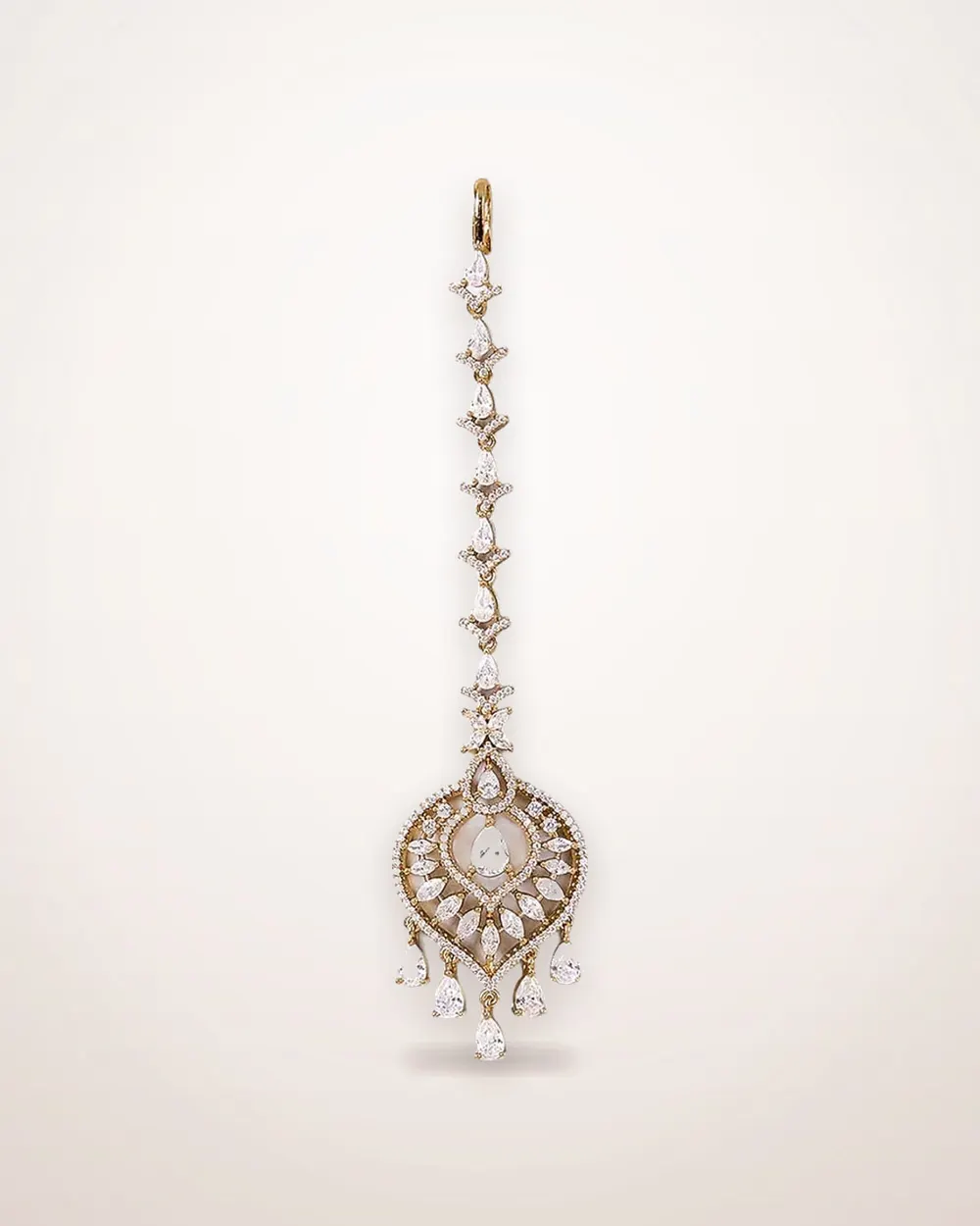 Teardrop Rhinestone Hair Clip