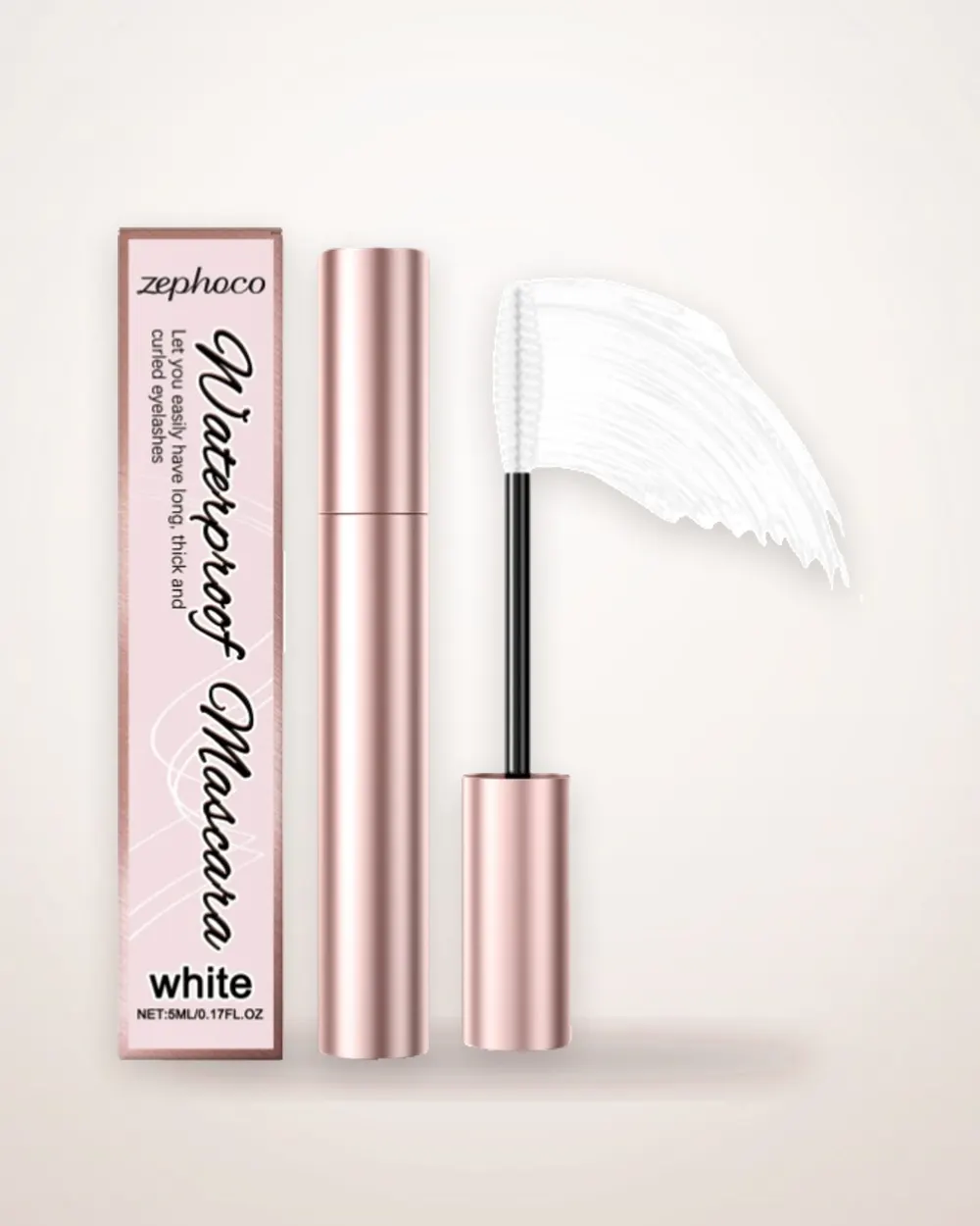 White Lengthening Waterproof Mascara