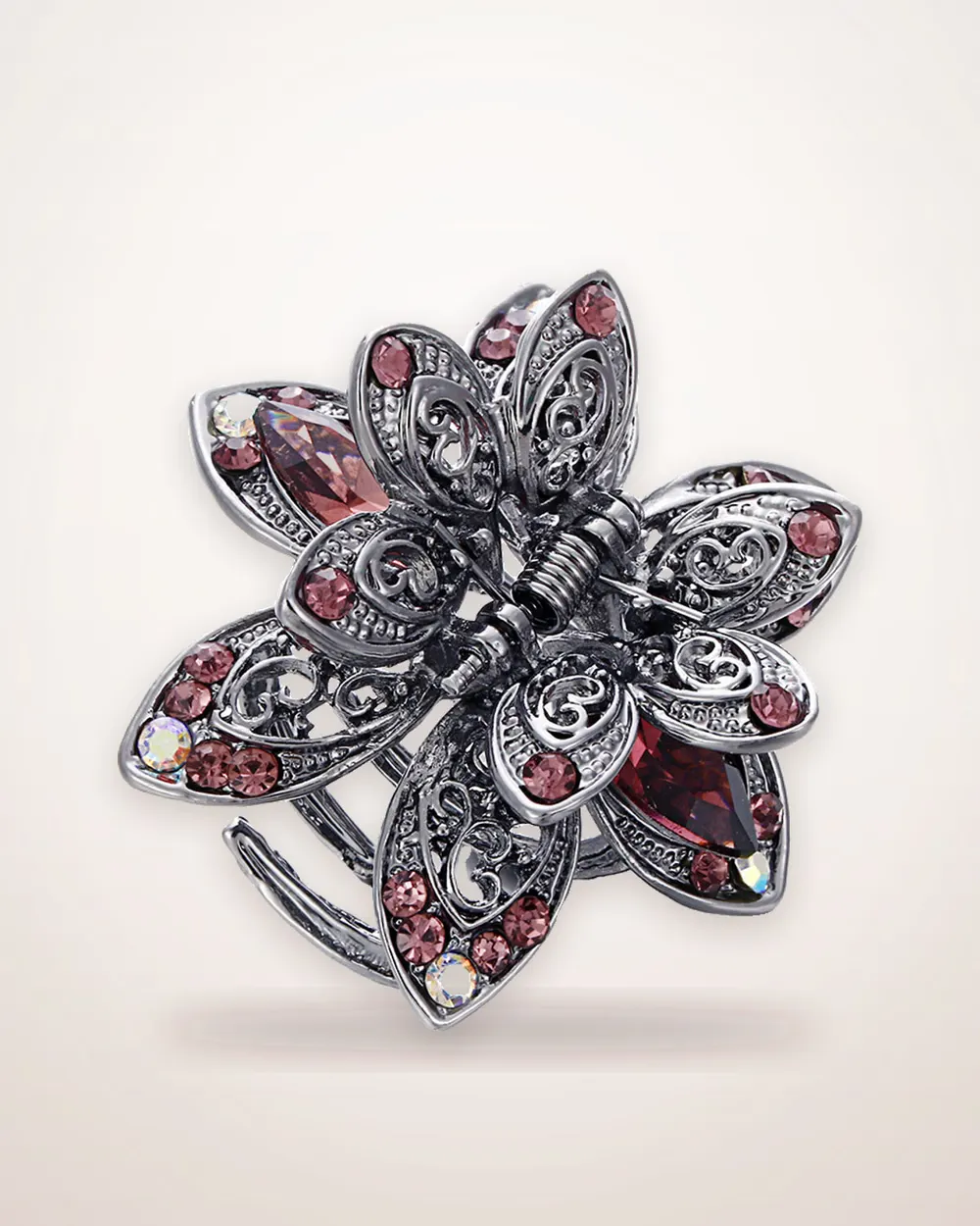 Floral Electroplated Hair Clip