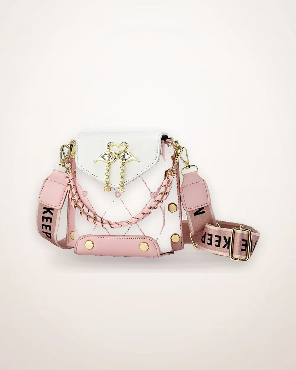 Small Square Pearl Chain Shoulder Bag