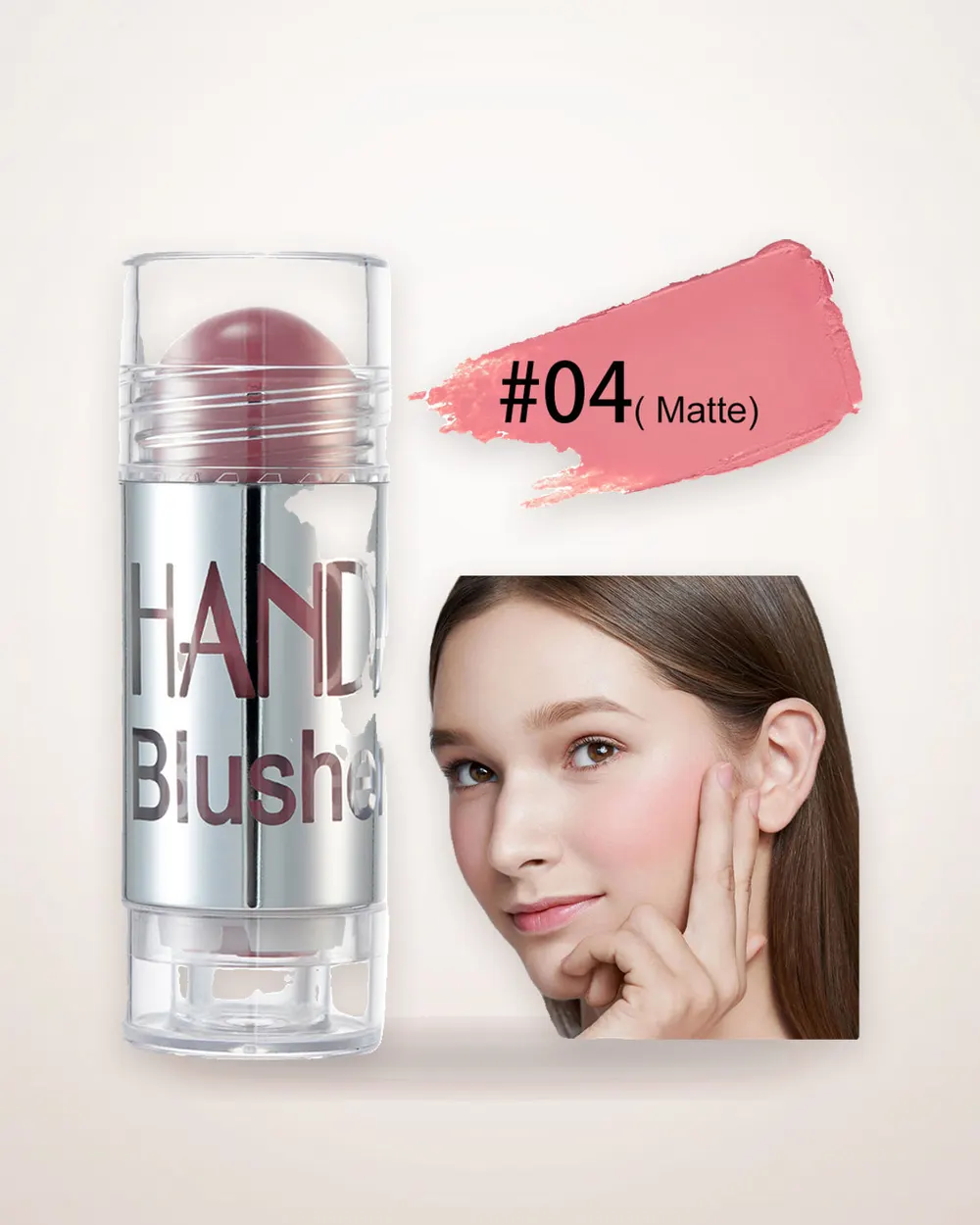 Cream Blush Stick with Soft Shimmer