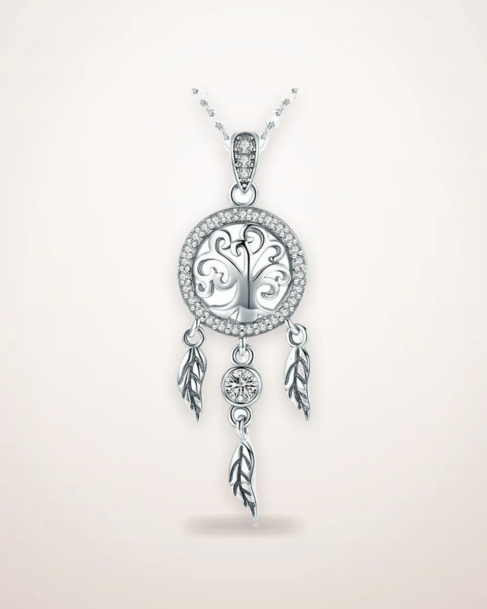 Tree of Life Dream Catcher Necklace