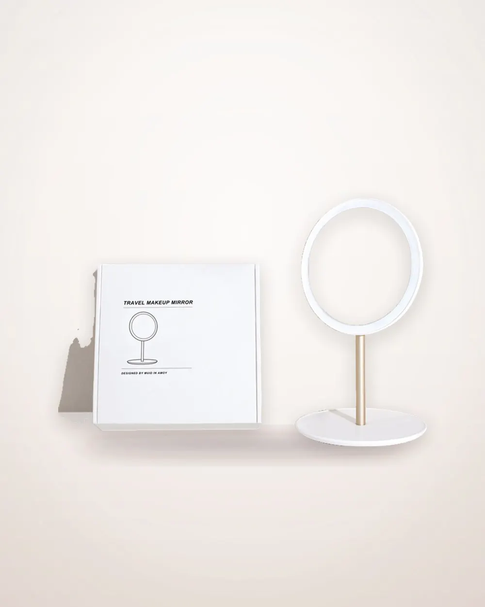 Rechargeable LED Folding Makeup Mirror
