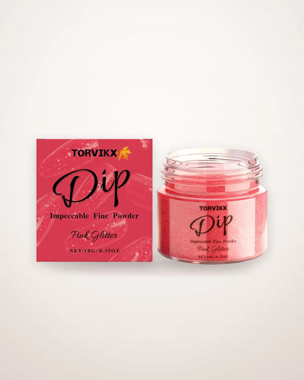 Red Flash Nail Art Powder