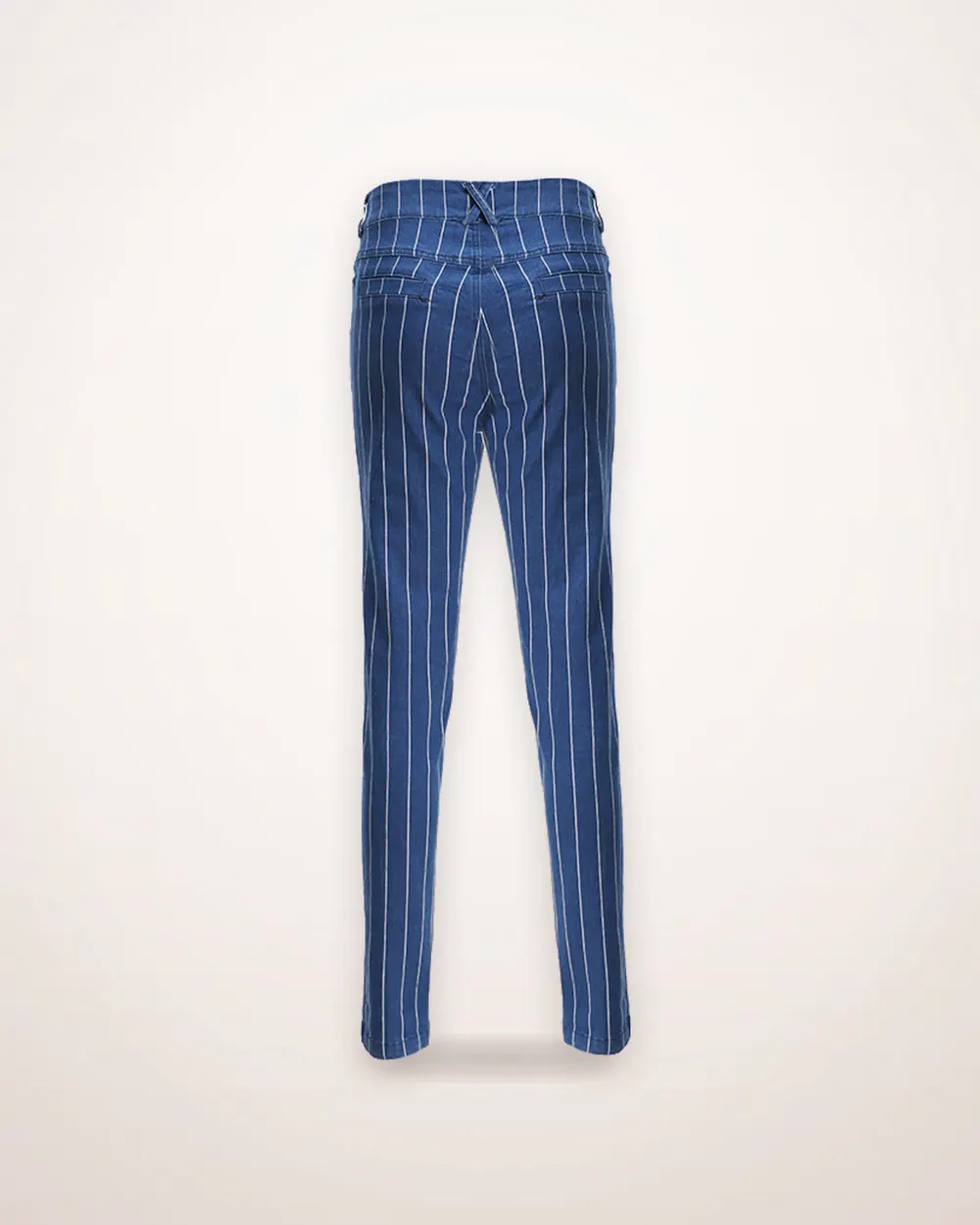 Striped Stretch Cotton Jeans