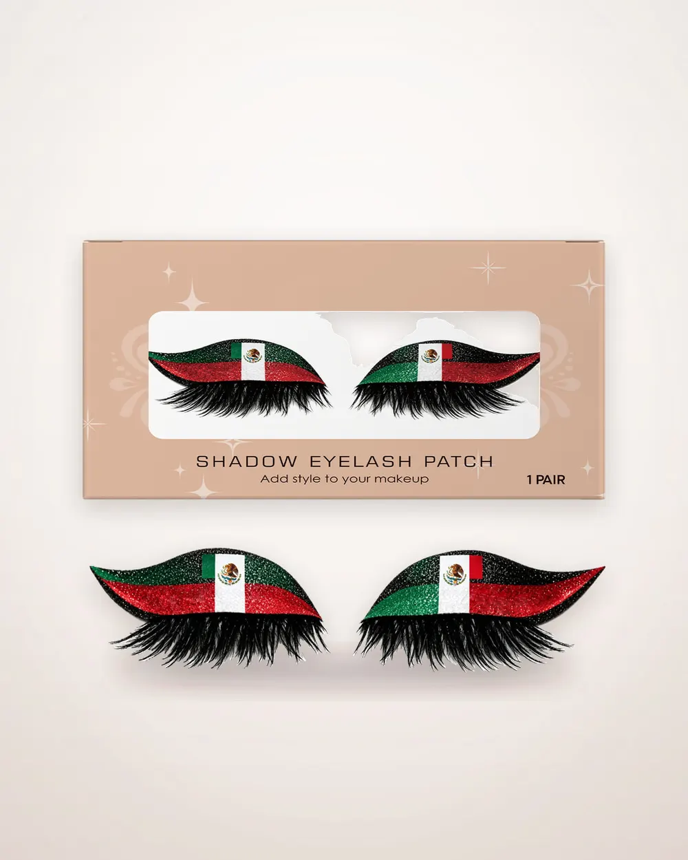 Mexican Flag False Eyelashes