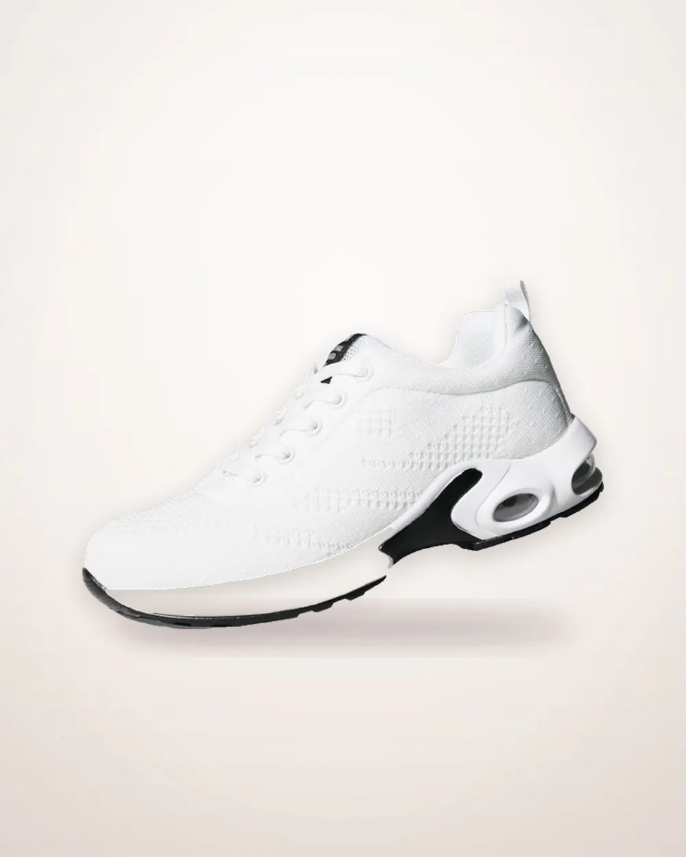 Sporty Cowhide Detail Sneakers