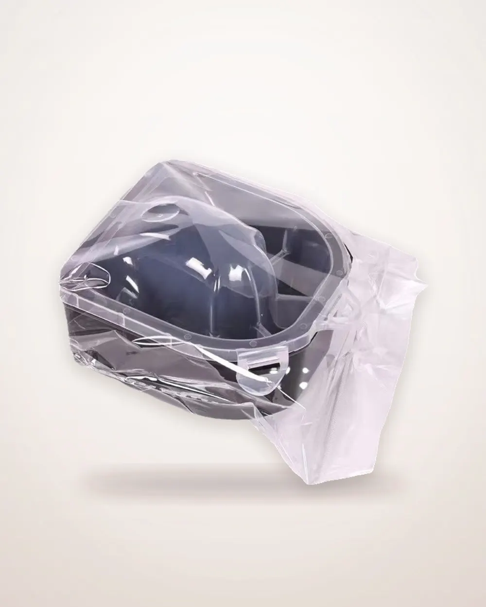 Black Plastic Hand Soaking Bowl for Nail Care
