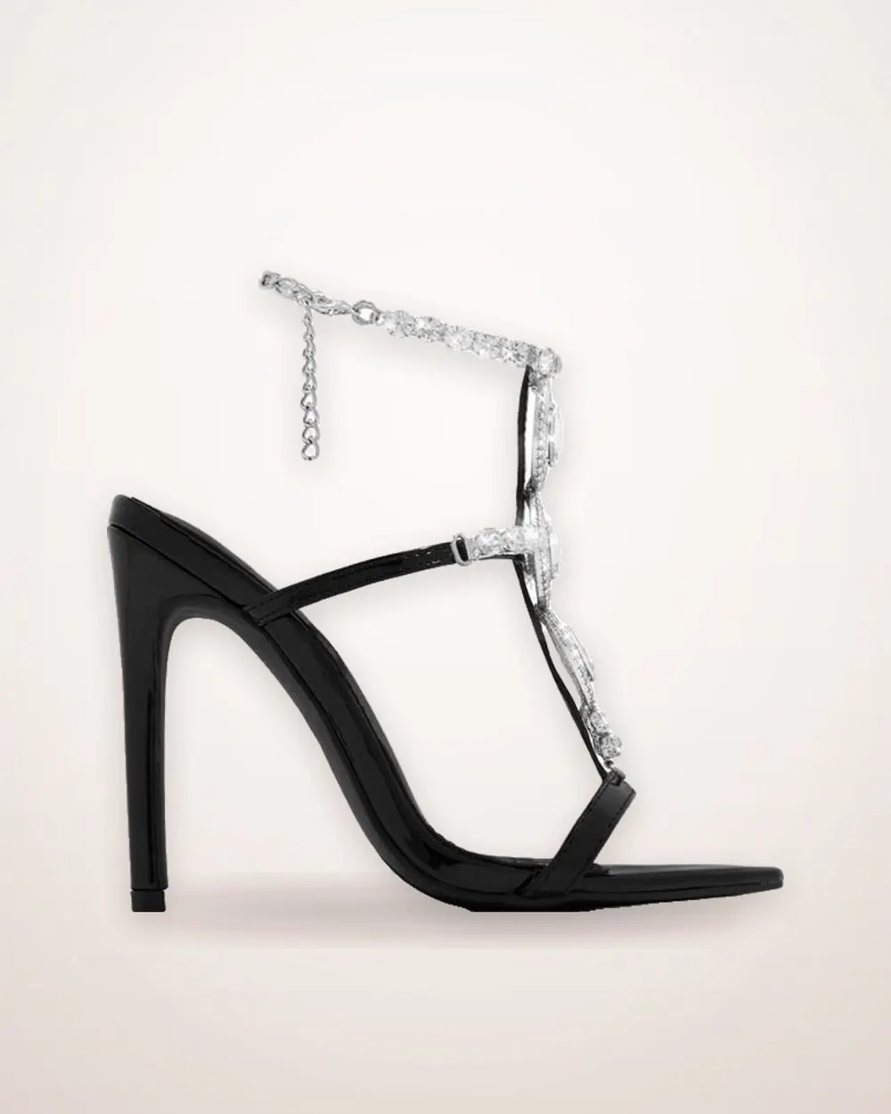 Rhinestone Gem Stiletto Sandals