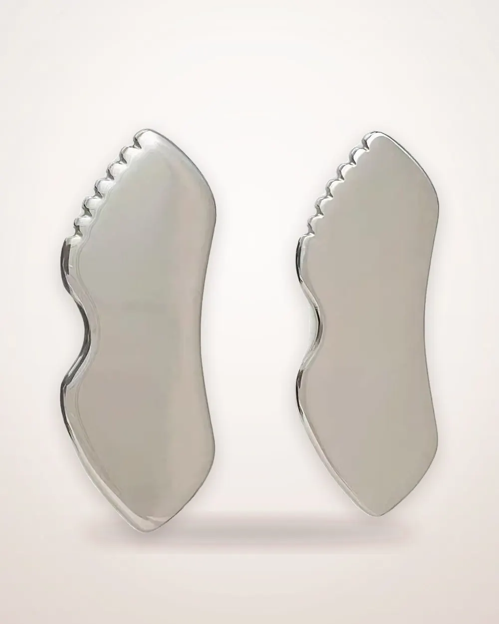 Lip-Shaped Stainless Steel Gua Sha