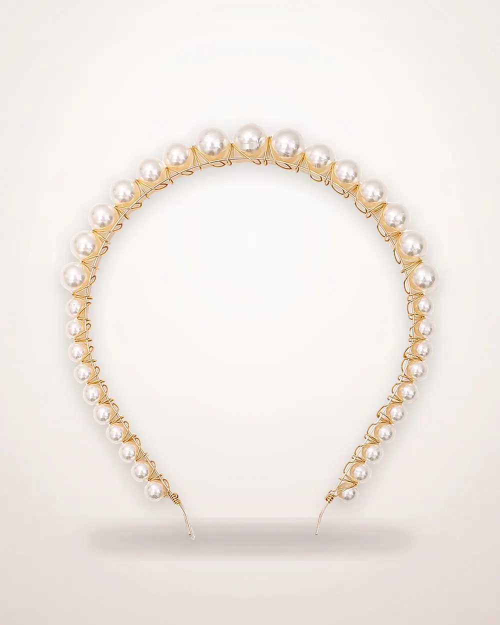 Thin Imitation Pearl Headband
