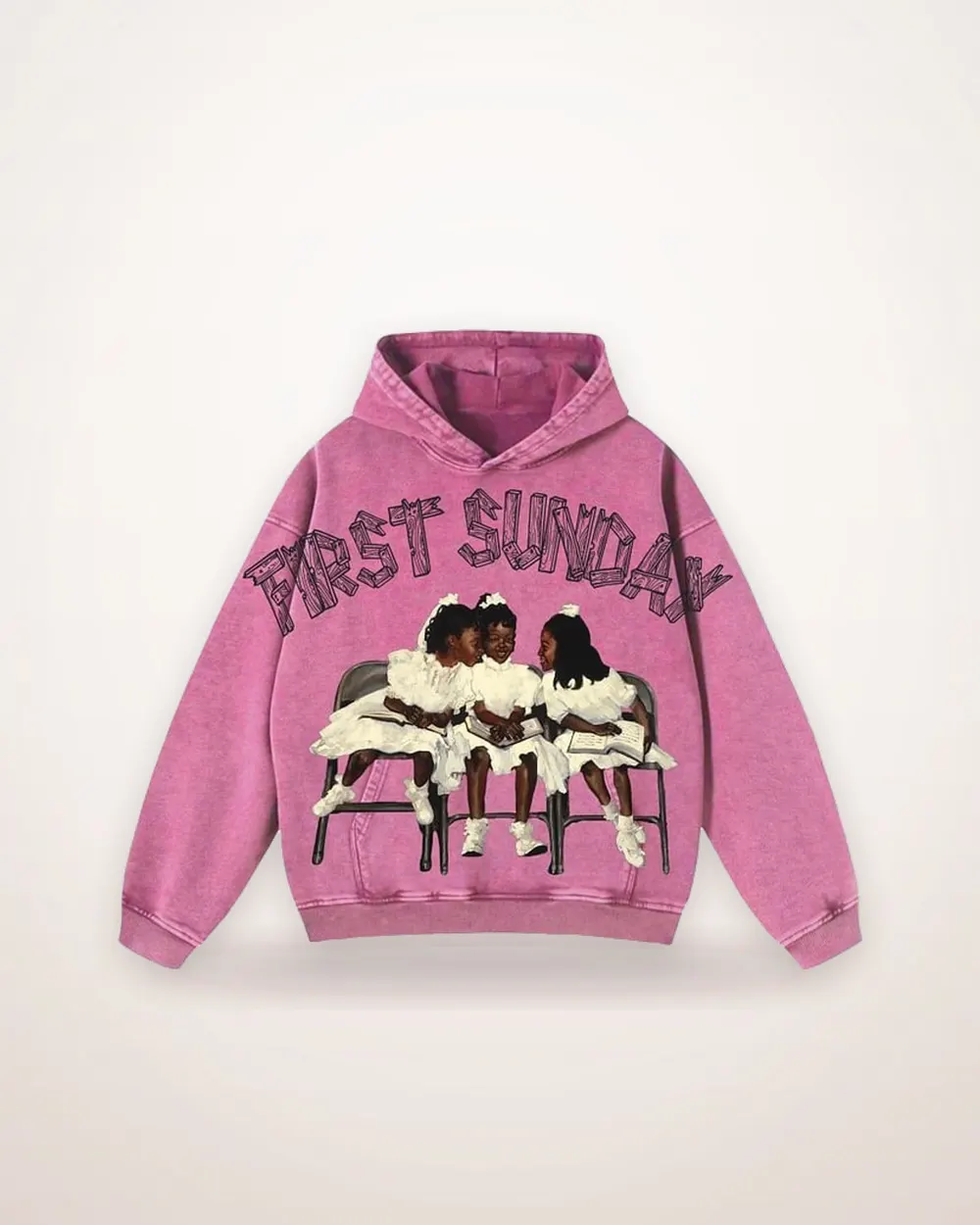 Retro Street Print Hoodie