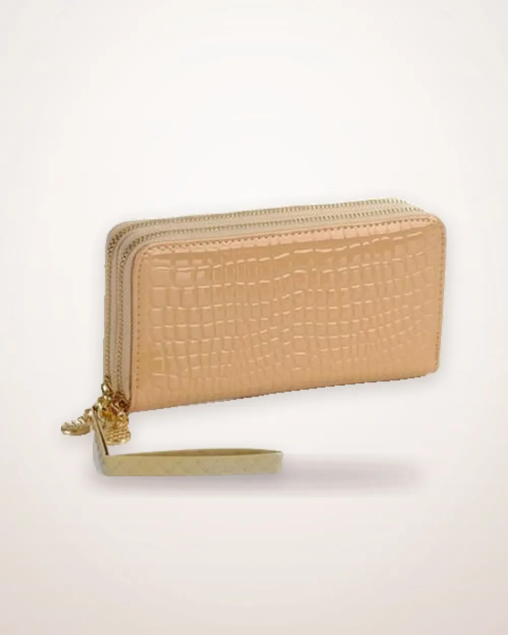 Compact Black Leather Purse