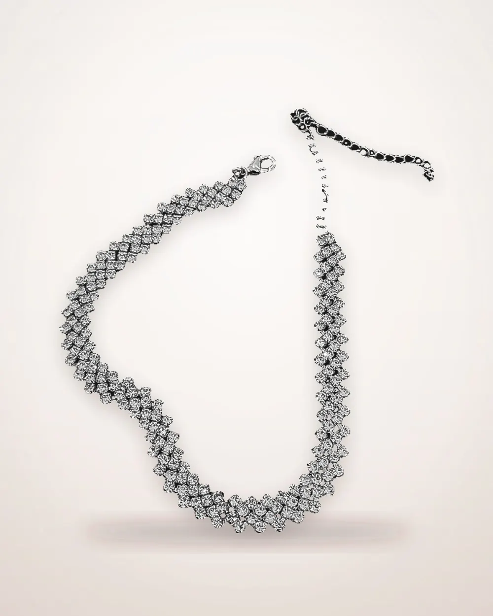 Rhinestone Clavicle Chain Necklace