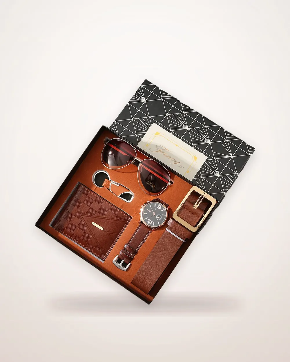 Men's Leather Accessory Gift Set