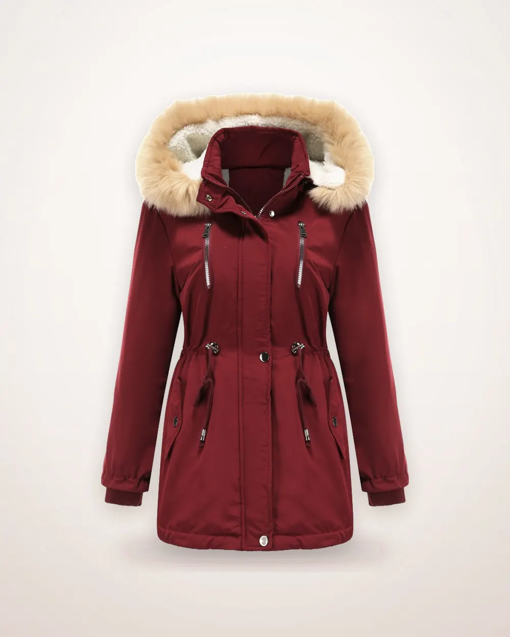 Lamb Velvet Hooded Fleece Jacket