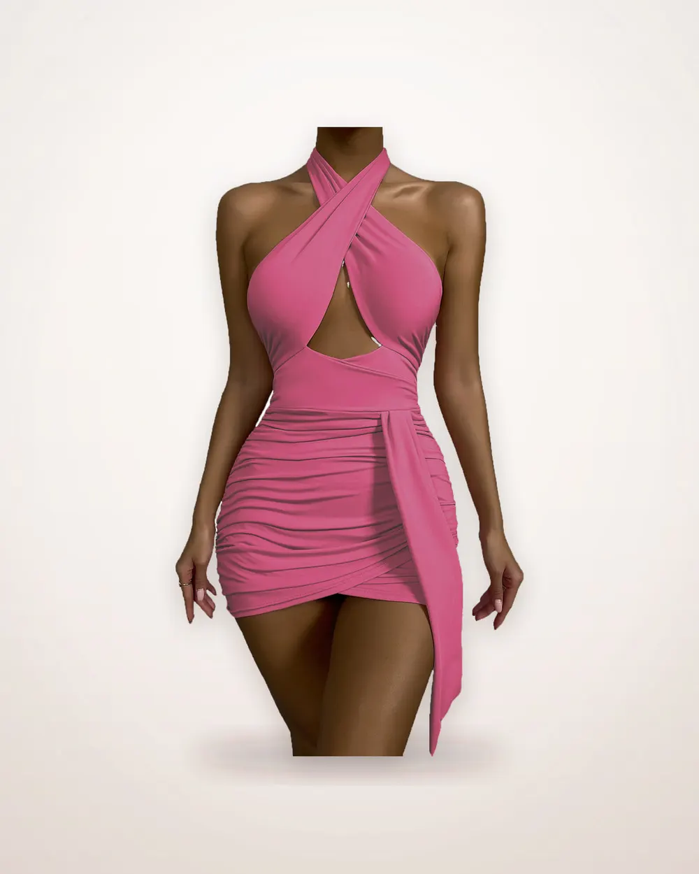 Fitted Polyester Bodycon Dress