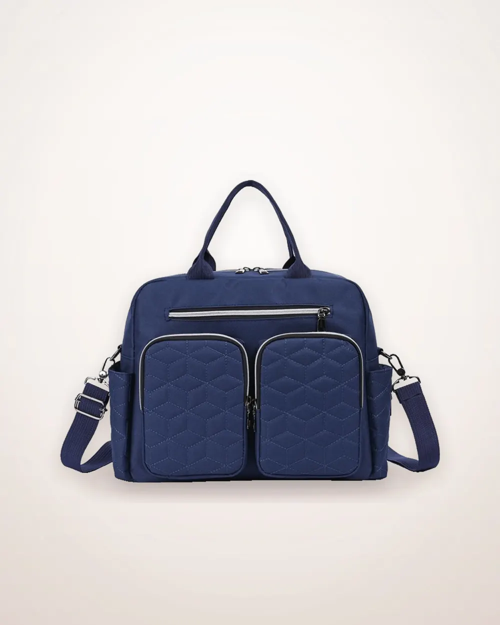 Large Oxford Zip Shoulder Bag