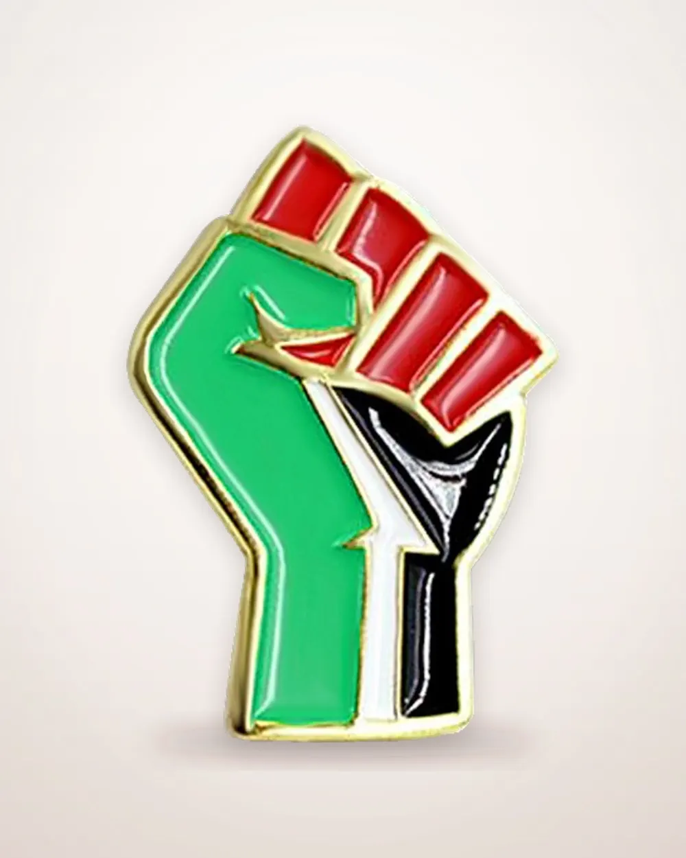 Palestine Lettering Alloy Brooch
