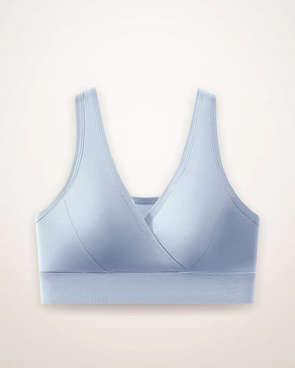 Cross-Front Wire-Free Nursing Bra